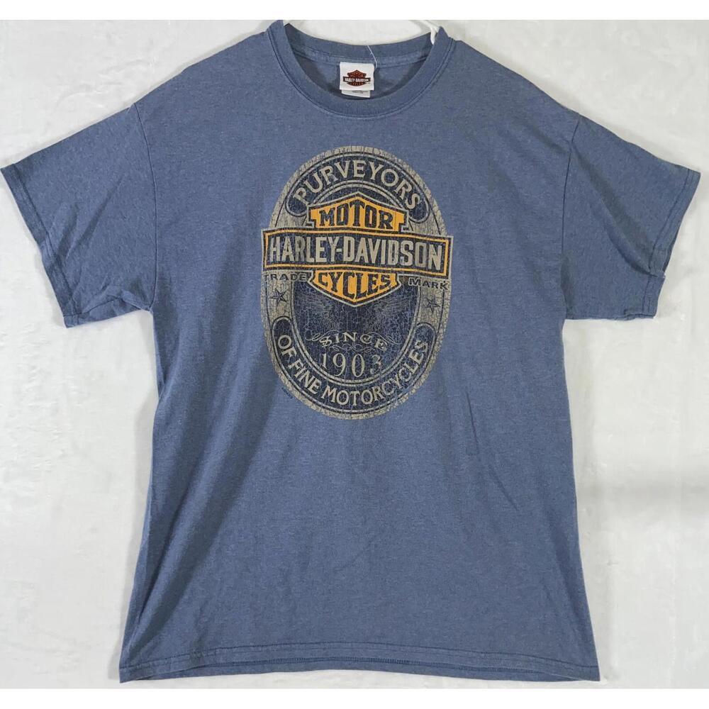 GENUINE Harley Davidson Tee L York, PA - Laugerman’s Harley Dealership T Shirt